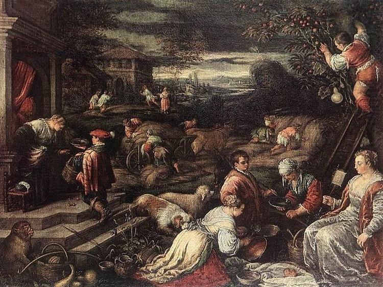 Francesco Bassano the younger Summer oil painting picture